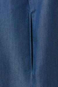 Milano Hemdblusenkleid dark denim