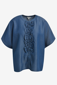 Milano Bluse dark denim