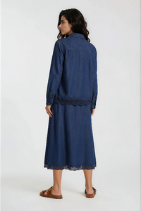 Milano Hemdbluse dark denim