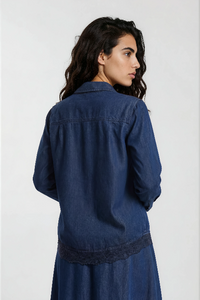 Milano Hemdbluse dark denim
