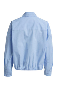 Milano Bluse gestreift light blue print
