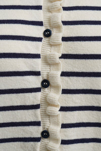 Milano Strickjacke/Cardigan gestreift navy print
