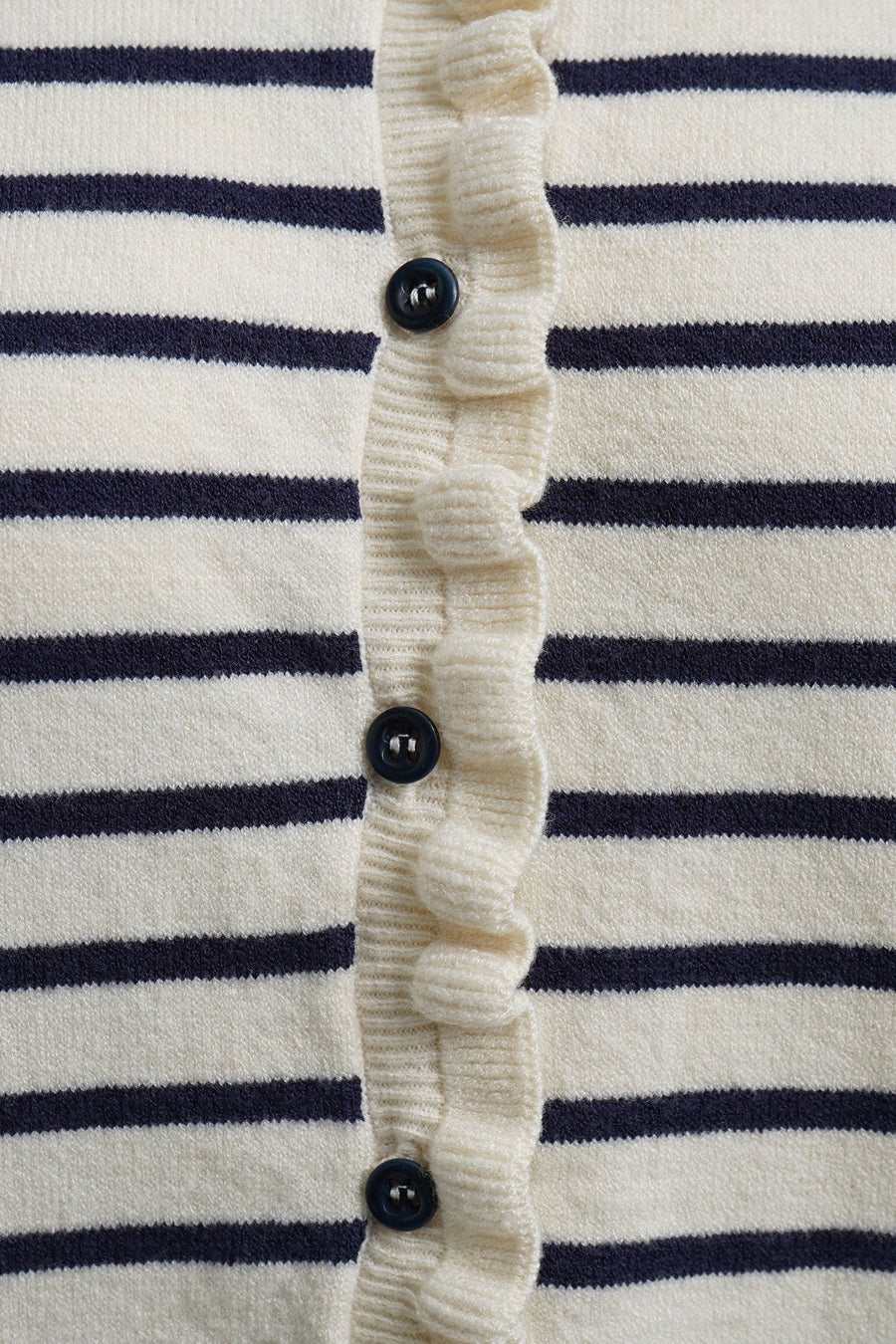Milano Strickjacke/Cardigan gestreift navy print