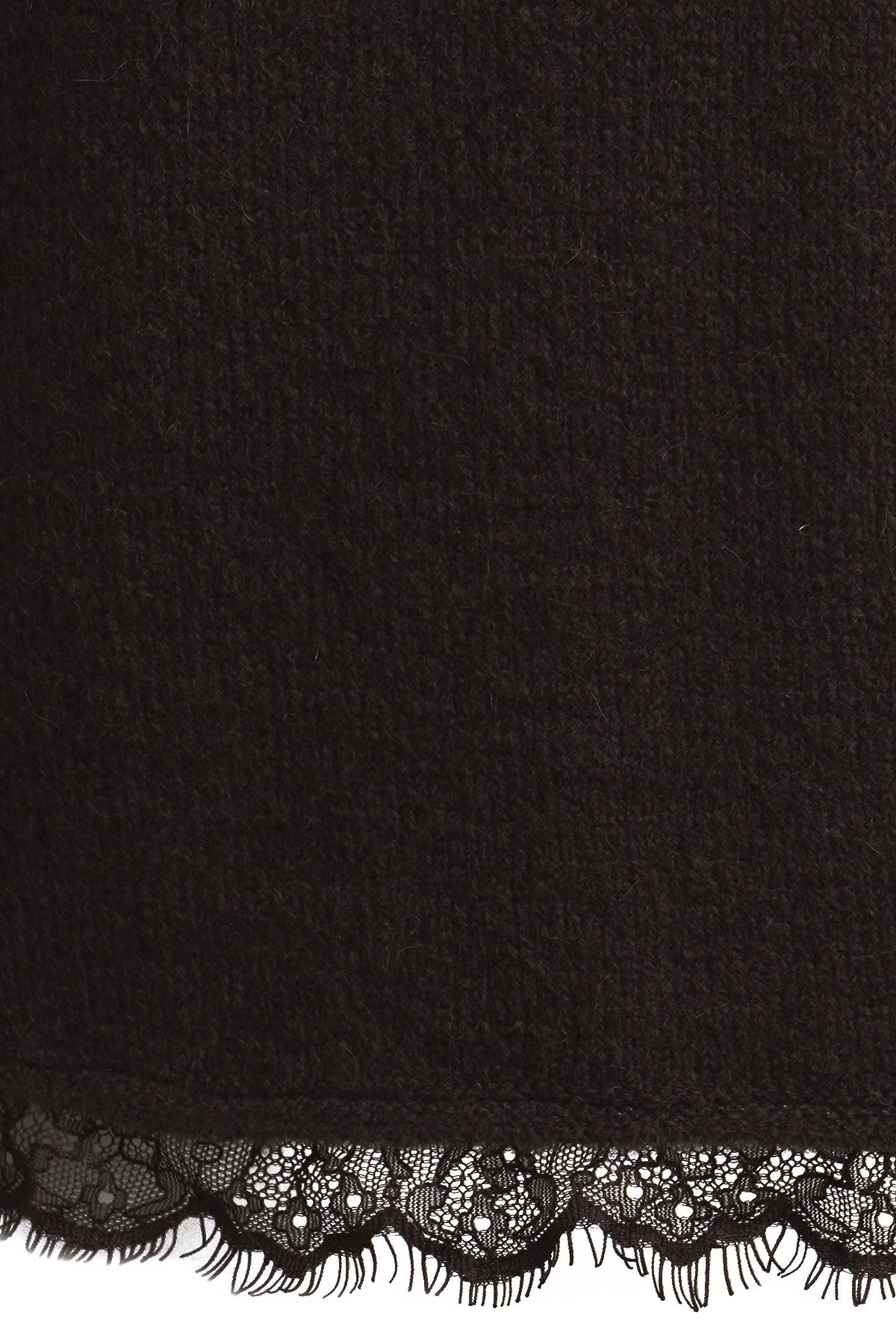 Milano Pullover mit Spitze mocca