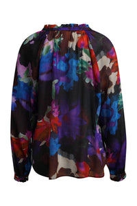 Milano Bluse purple print