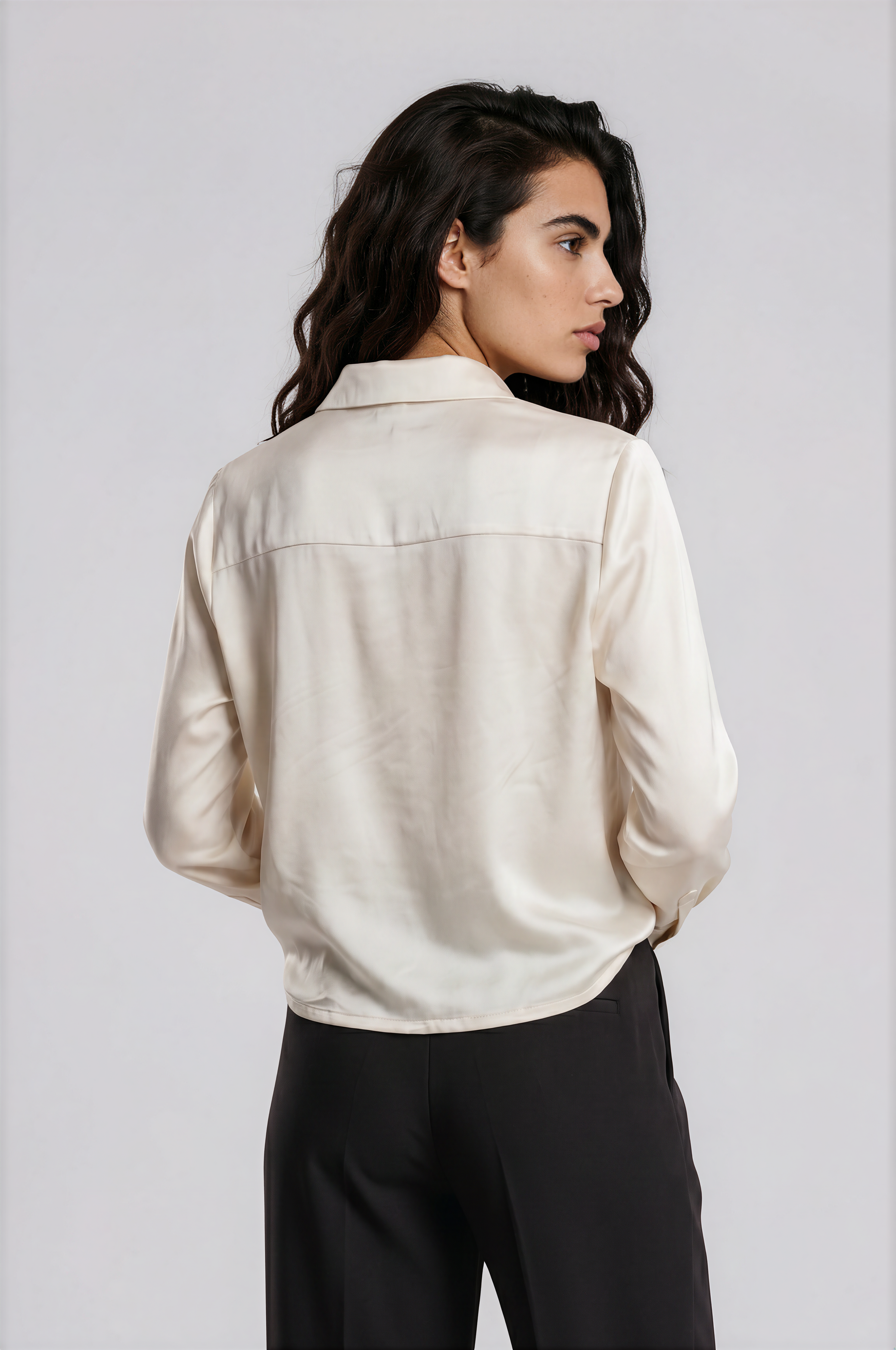 Milano Bluse cropped cream