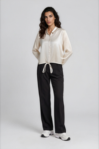 Milano Bluse cropped cream