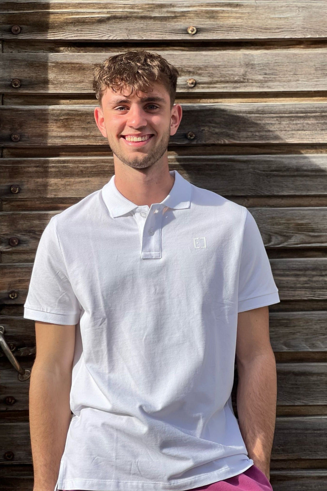 Elbsand Men Poloshirt Lias weiß