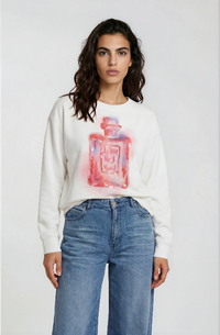 Milano Sweatshirt mit Print offwhite