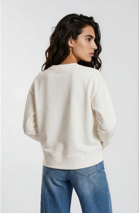 Milano Sweatshirt mit Print offwhite