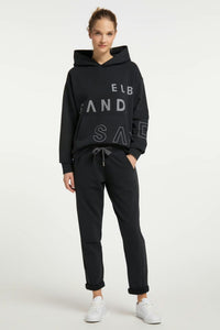 Elbsand Jogginghose Brinja quartz, schwarz, Joggpants, Sweathose, 7/8 Länge, Kordelzug