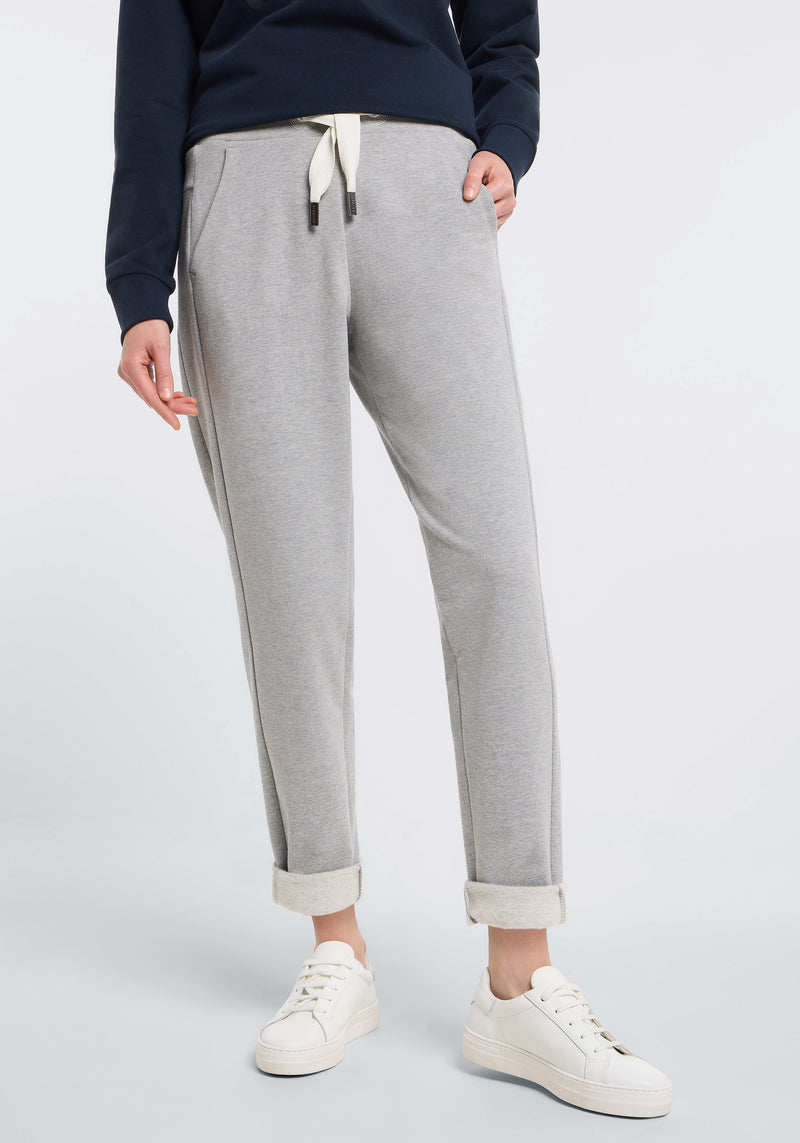 Elbsand Jogginghose Brinja cool heather grey, hellgrau, Hose, Joggpants, Damen