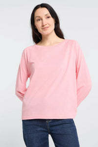 Elbsand Longsleeve Tira shell pink melange, rosa,  Shirt, Langarmshirt, Damen