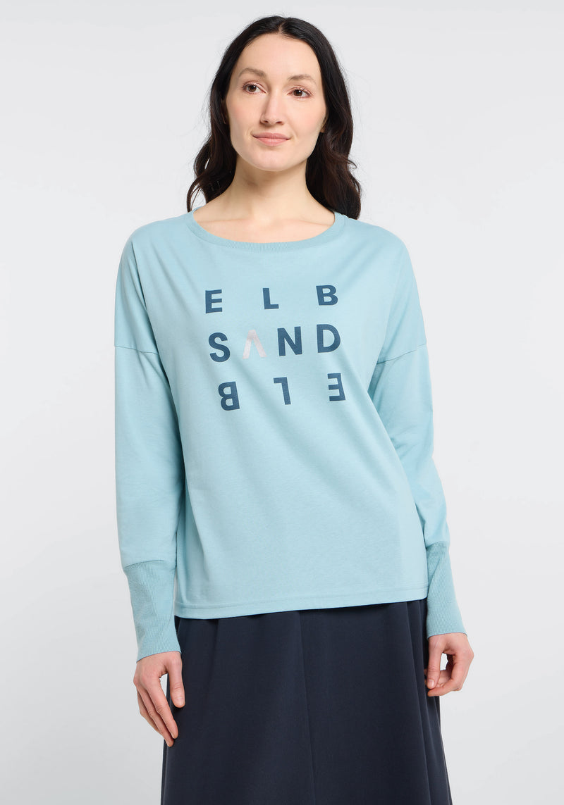 Elbsand Longsleeve Ingiara cameo, hellblau, Sweater, Pullover, Rundhalsausschnitt, Damen 