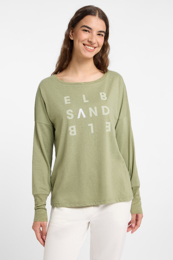 Elbsand Longsleeve Ingiara green leaf