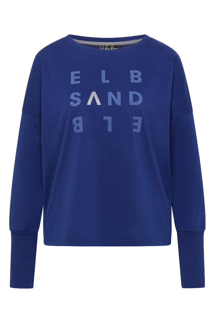 Elbsand Longsleeve Ingiara electric blue, blau, stahlblau, Langarmshirt, Rundhalsausschnitt, lange Bündchen