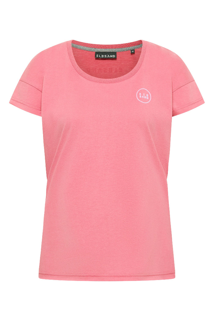 Elbsand T-Shirt Ragne vintage rose, rosa, pink, kurzärmlig, 1/2 Arm, Rundhalsausschnitt, unifarben