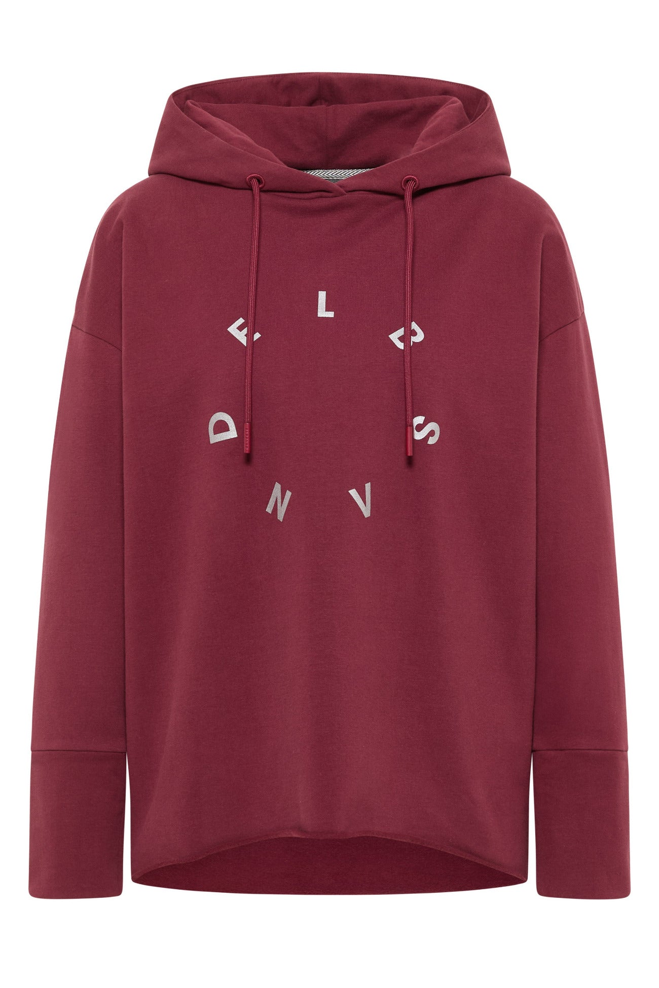 Elbsand Hoodie Daris ruby, rot, Kapuze
