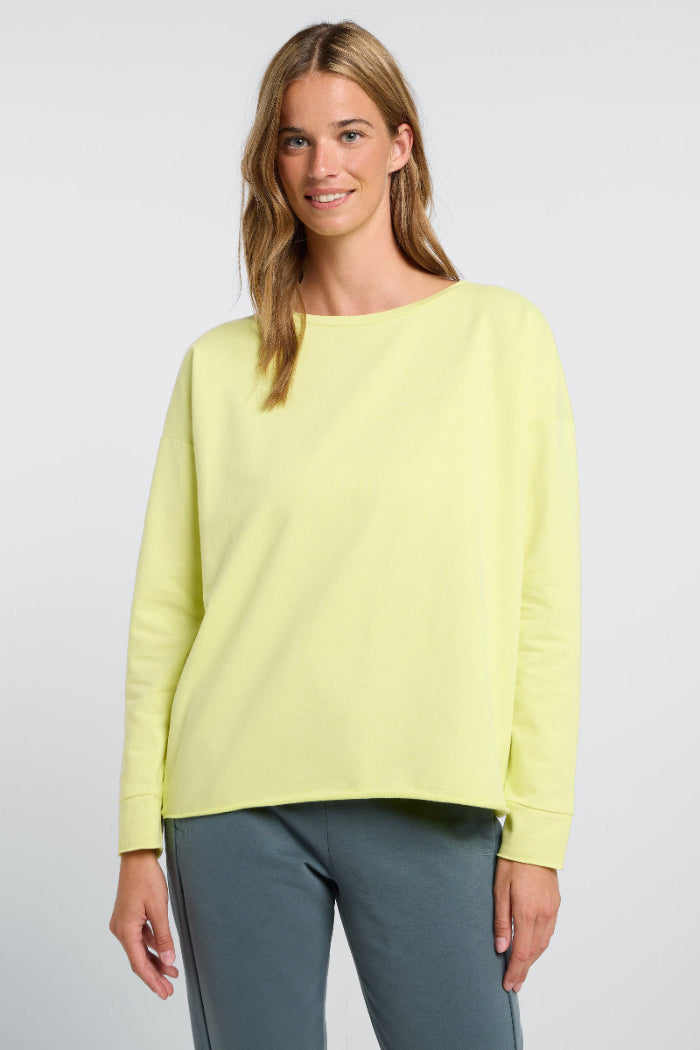 Elbsand Sweatshirt Riane sunny lime