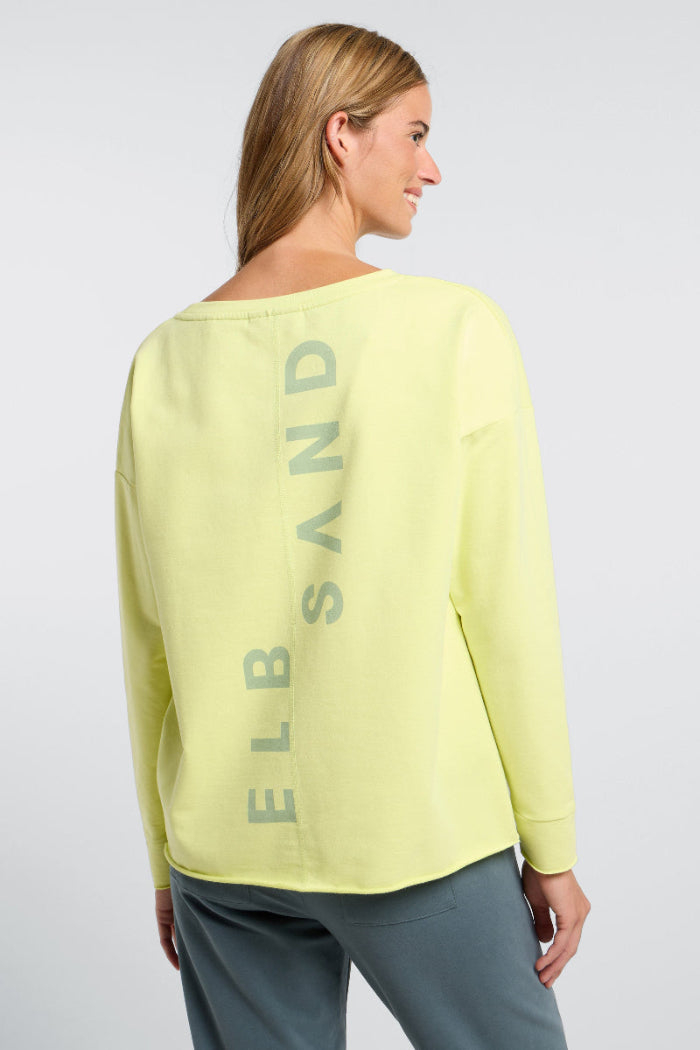Elbsand Sweatshirt Riane sunny lime