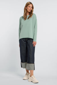 Elbsand Sweatshirt Riane soft sage, minigrün, Sweater