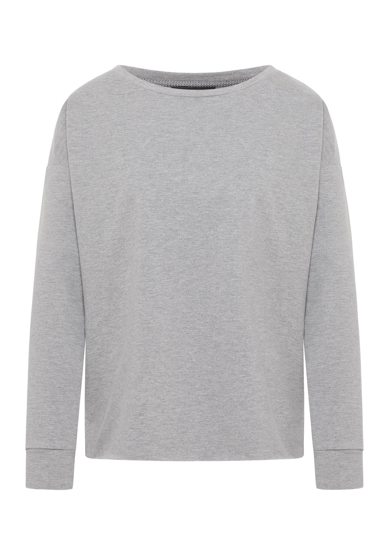 Elbsand Sweatshirt Riane cool heather grey, hellgrau, Sweater, Pullover, Rundhalsausschnitt, Damen