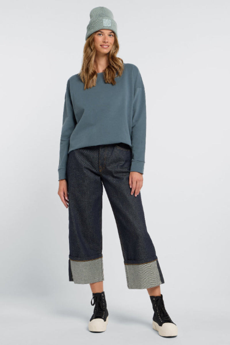 Elbsand Sweatshirt Riane moonstone, Sweater, petrol, Rundhalsausschnitt