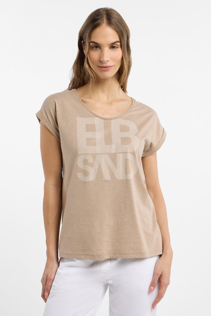 Elbsand T-Shirt Eldis camel melange