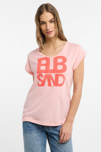 Elbsand T-Shirt Eldis papaya melange