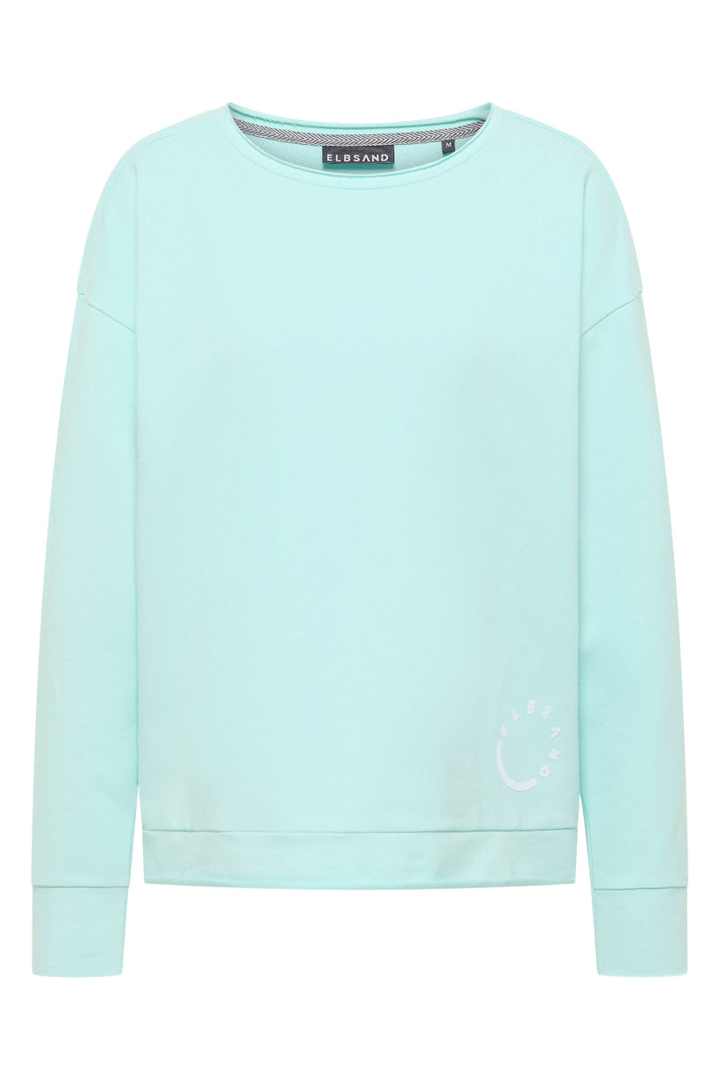 Elbsand Sweatshirt Ritva ocean view, türkis, pastel, Longsleeve, Rundhalsausschnitt