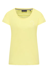 Elbsand T-Shirt Rea  bright yellow melange, hellgelb, kurzärmlig, Rundhalsausschnitt