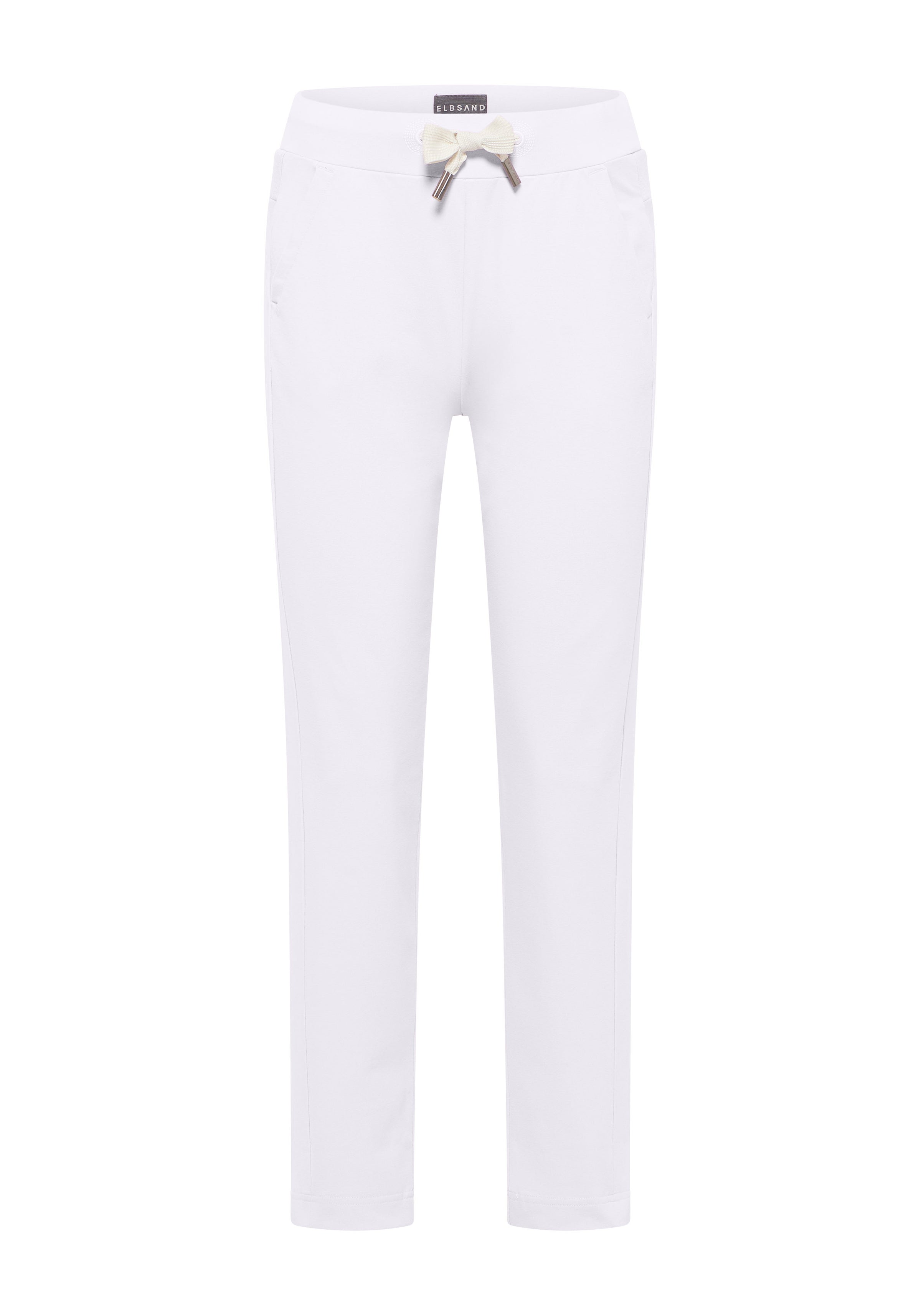 Elbsand Joggpants, Hose, Brine, bright white, weiß, Gummibund und Kordelzug