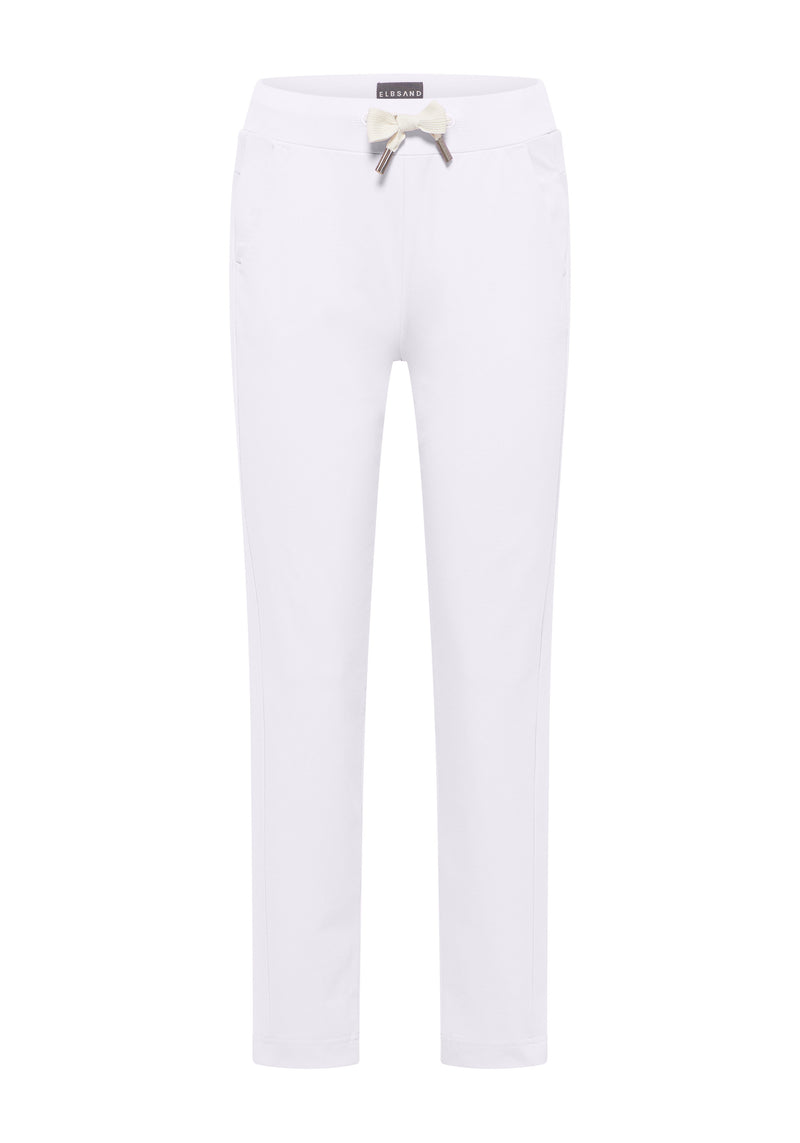 Elbsand Joggpants, Hose, Brine, bright white, weiß, Gummibund und Kordelzug