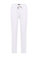 Elbsand Joggpants, Hose, Brine, bright white, weiß, Gummibund und Kordelzug