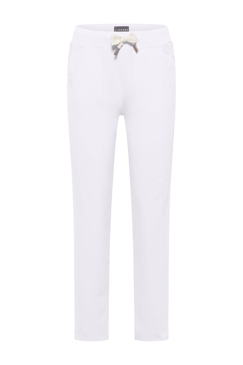Elbsand Joggpants, Hose, Brine, bright white, weiß, Gummibund und Kordelzug