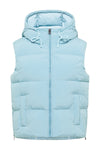 Elbsand Weste Tari cameo, Damen, hellblau, Kapuze