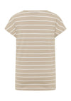 Elbsand T-Shirt Selma gestreift soft mud/bright white