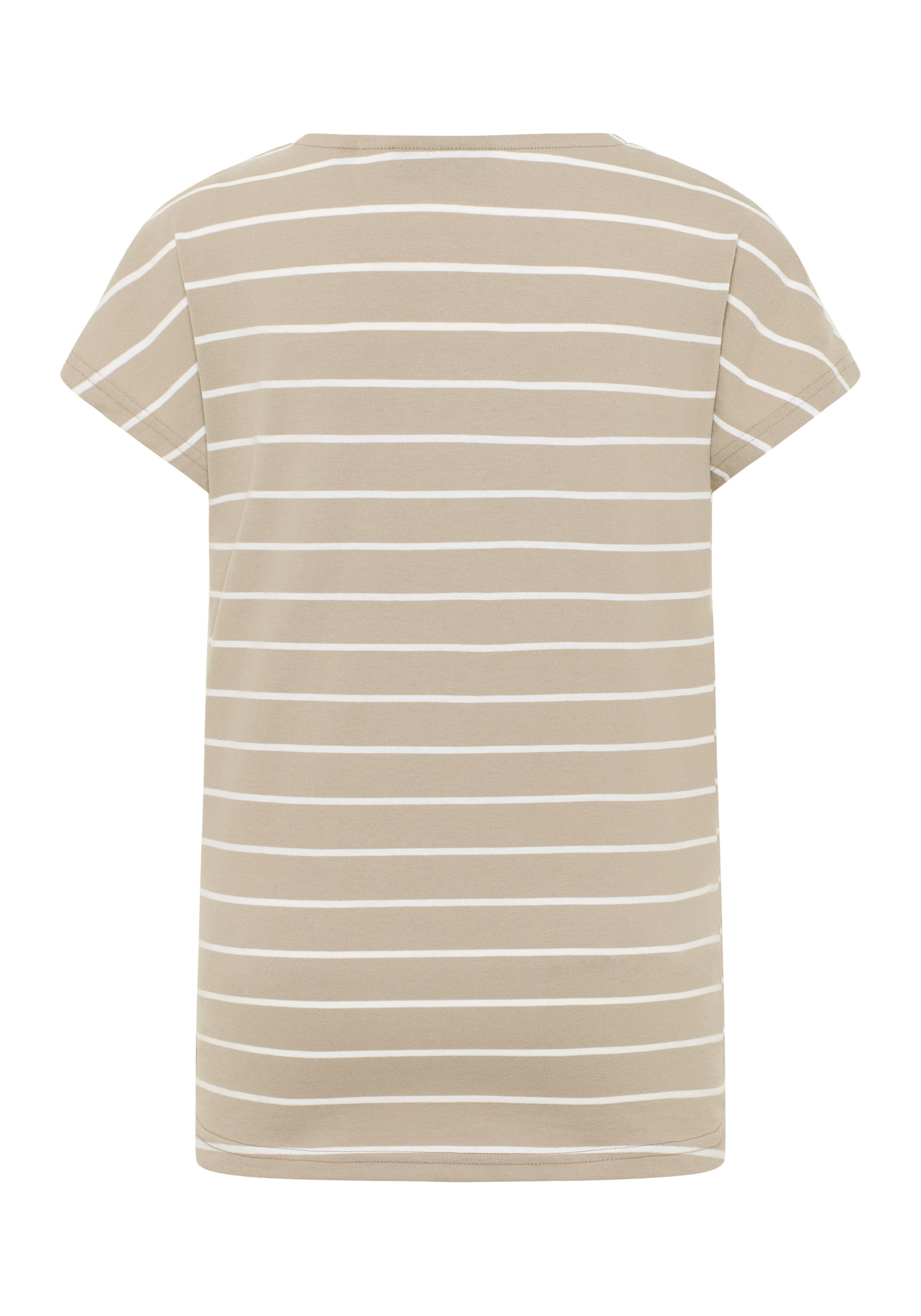 Elbsand T-Shirt Selma gestreift soft mud/bright white
