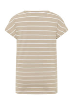 Elbsand T-Shirt Selma gestreift soft mud/bright white