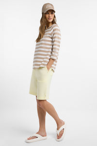 Elbsand Shirt Celin Stripes camel/bright white