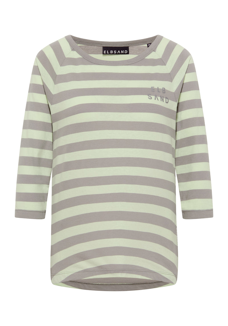 Elbsand Women T-Shirt Celin, seacrest/driftwood Stripes