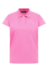 Elbsand Poloshirt Torva magenta sky, pink, Kragen, Knopfleiste, kurzärmlig