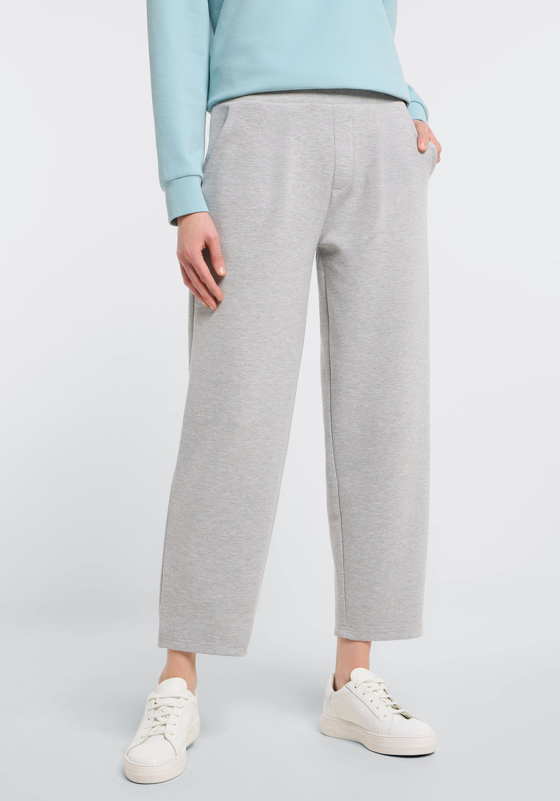 Elbsand Hose Piku cool heather grey, hellgrau, straight fit, gerades Bein, DAmen
