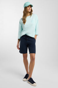 Elbsand Shorts Mijar coldwater, dunkelblau, blau, unifarben, Gummibund, Kordelzug, Sweatpants