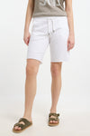 Elbsand, kurze Hose, weiß, Gummibund, Kordelzug