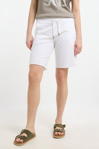Elbsand, kurze Hose, weiß, Gummibund, Kordelzug
