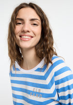 Elbsand Shirt Celina gestreift summer sea/cloud white