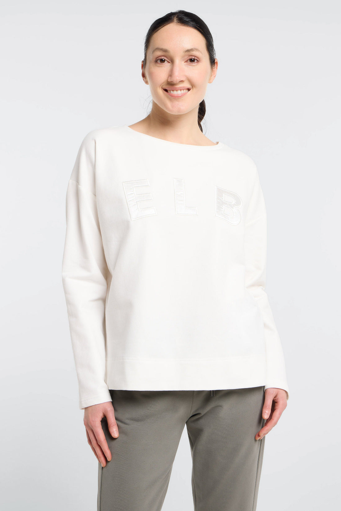 Elbsand Sweatshirt Aleah cloud white, Sweater, Pullover, Damen, creme, off-white, Rundhalsausschnitt