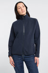 Elbsand Sweatjacke Iona coldwater, dunkelblau, Stehkragen, Reißverschluss, Kordelzug, Damen