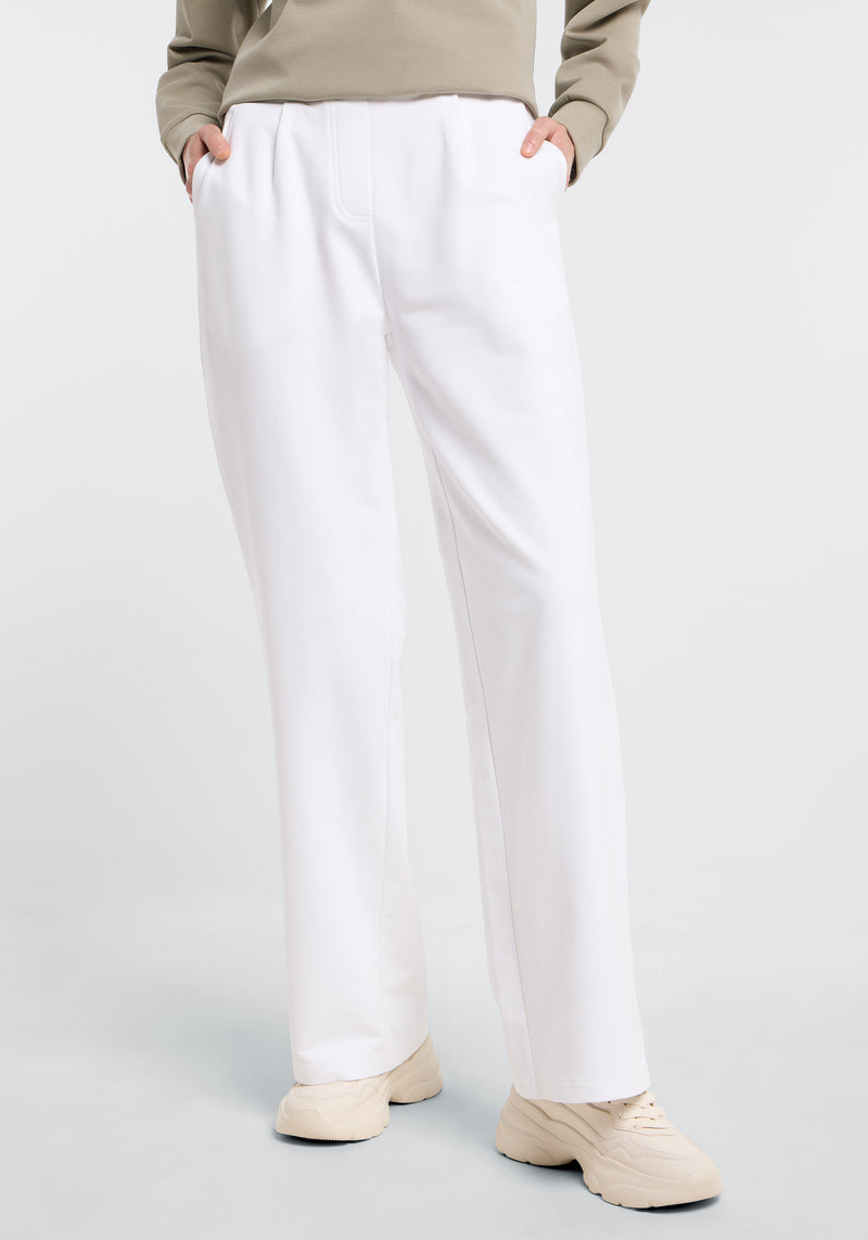 Elbsand Hose Marja cloud white, Sweatpants, straight fit, off-white, gerades Bein